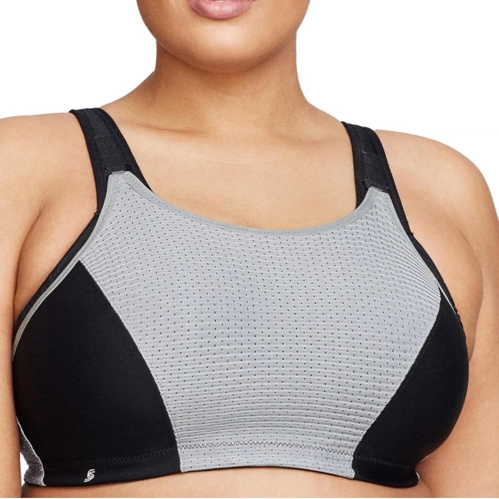 GLAMORISE SPORT womens size wirefree no bounce athletic sports bra NWOT